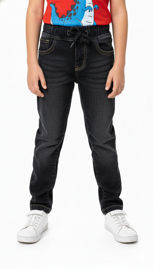 MY CHICCO BOYS CHARCOAL BLACK JOGGER JEANS