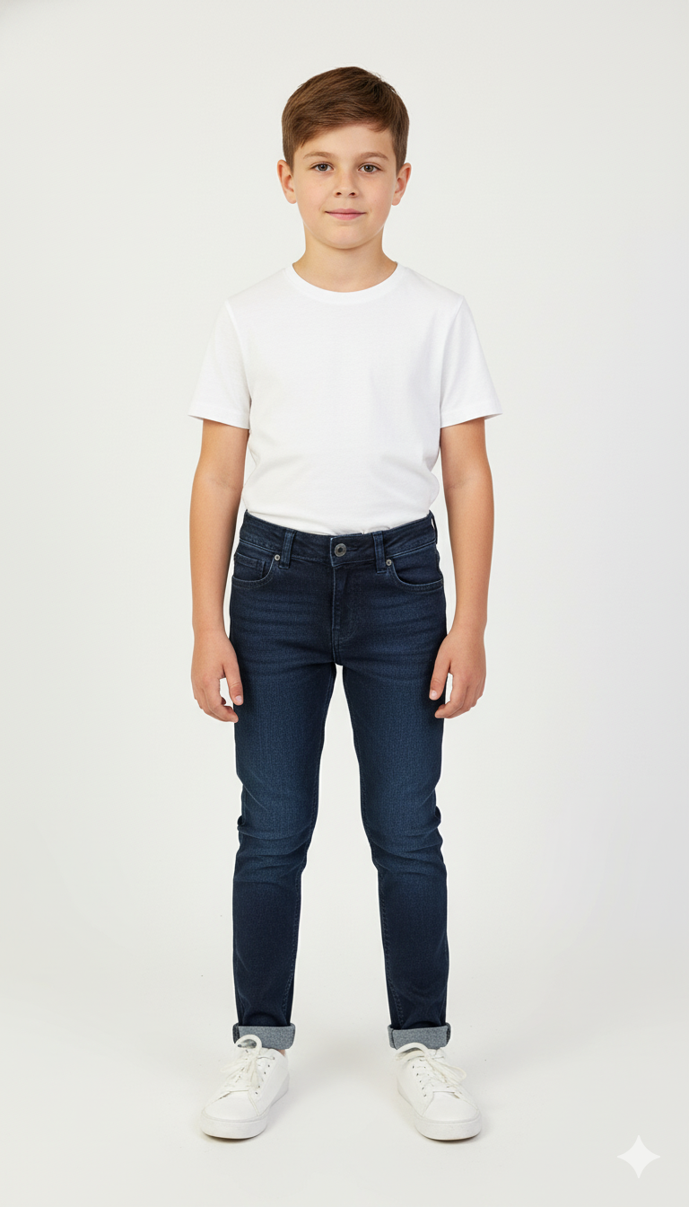 MINOTI BOYS DARK BLUE WASH DENIM JEANS