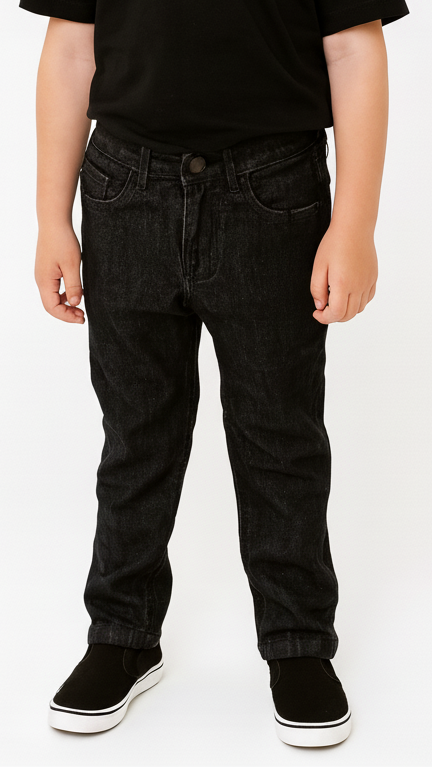 GUESS BOYS DARK BLACK WASH DENIM JEANS