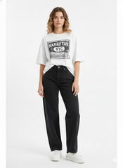 GAP High Rise Barrel Jeans