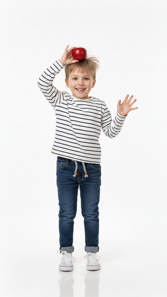 MINOTI KIDS SLUB TSHIRT AND DENIM JEANS SET