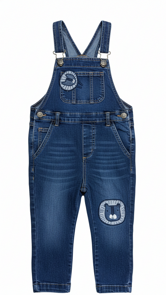 MINOTI KIDS WASHED DUNGAREES AND TOP SET