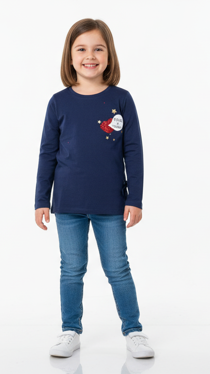 RESERVED GIRLS LONG SLEEVES PRINTED T SHIRT