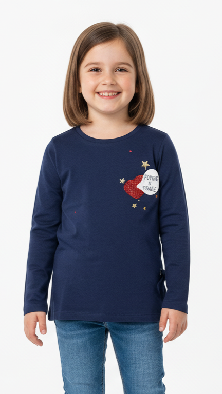 RESERVED GIRLS LONG SLEEVES PRINTED T SHIRT