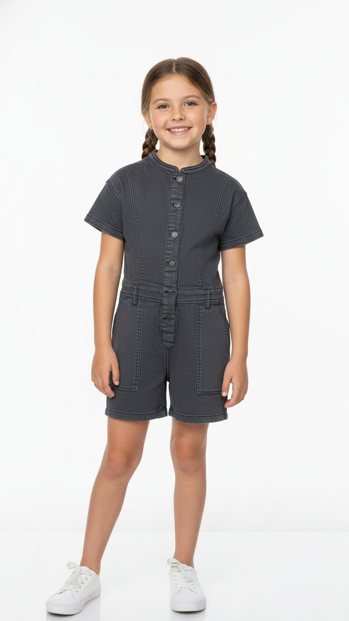 Blue Rebel Girls playsuit