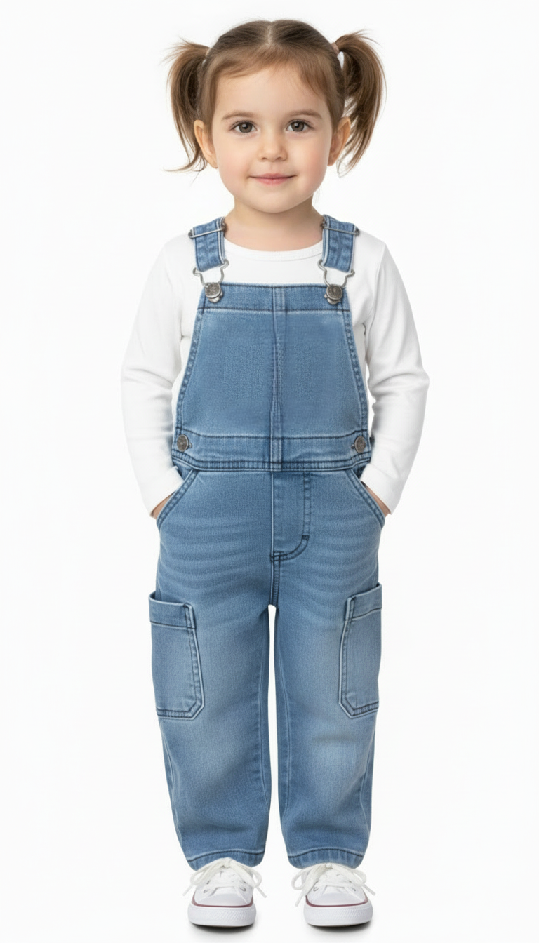 Flinq. Girls Denim playsuit