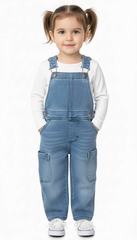 Flinq. Girls Denim playsuit