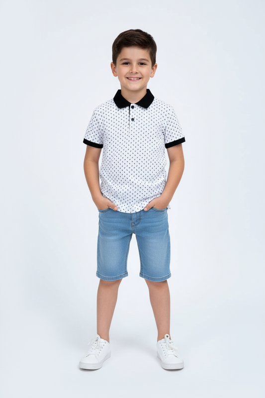 TOP TOP Boys Printed Polo