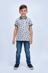 TOP TOP BOYS PRINTED POLO