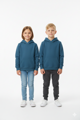 BLUE SEVEN BASIC CYAN BLUE HOODIE