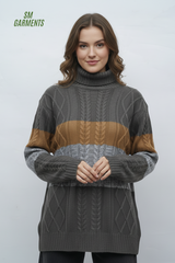 WOMENS HIGH NECK SWEATER