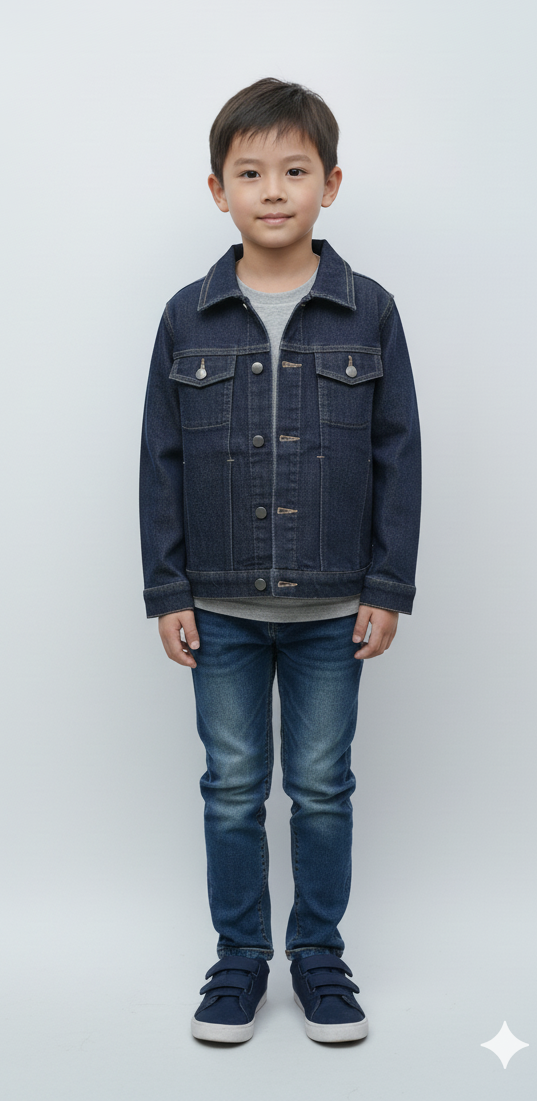 DL BOYS MANNING DOUBLE POCKET DENIM JACKET
