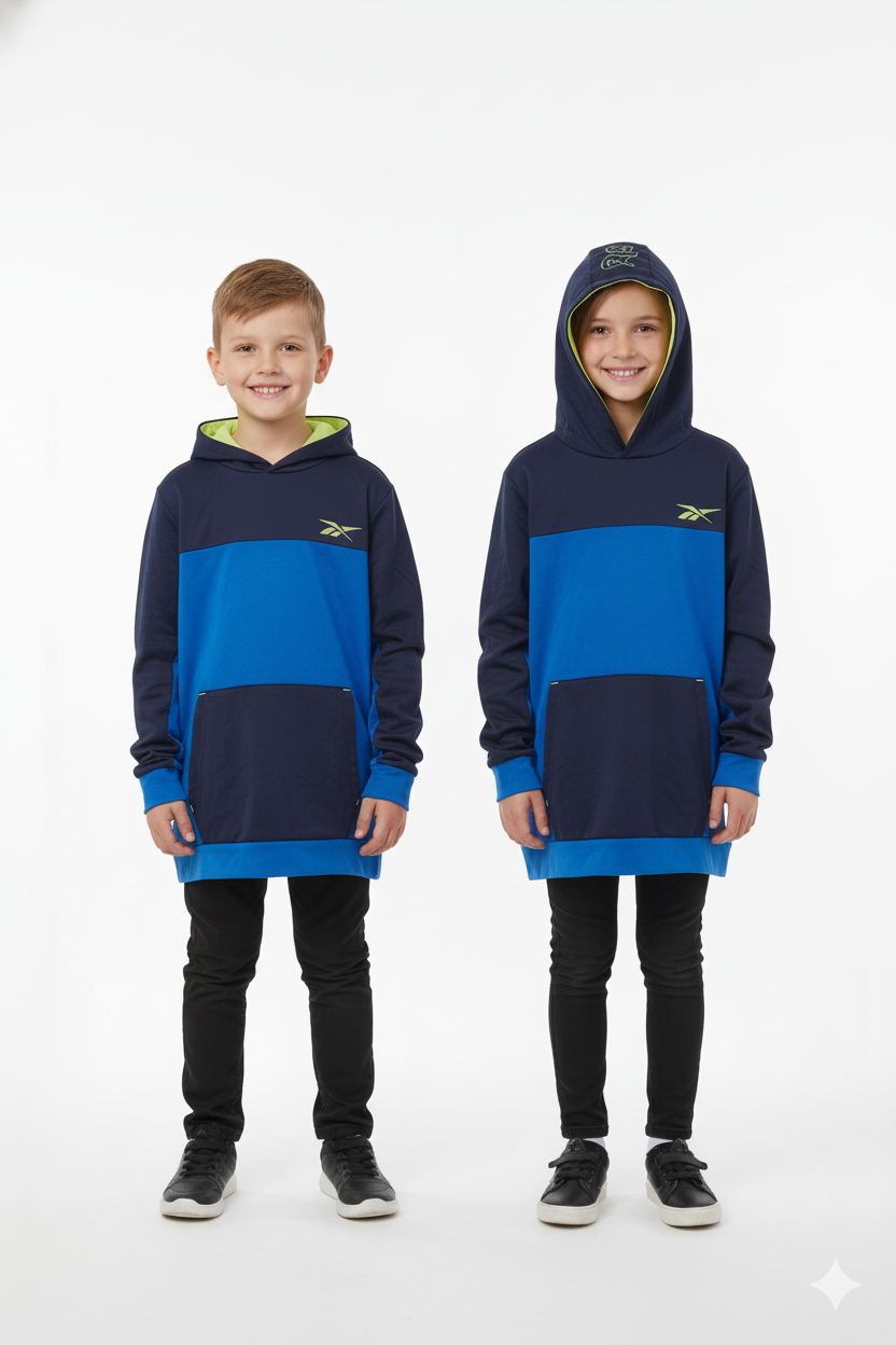 FASHION COLOR BLOCK HOODIE