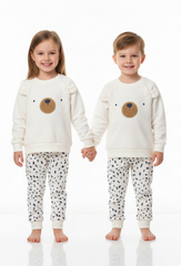 CNA KIDS Cozy Bear Fleece Sweatshirt & Jogger Set