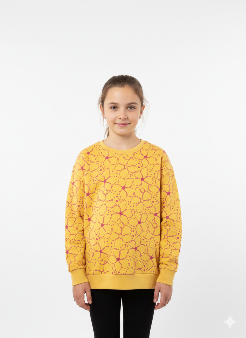 GIRLS PRINTED SWEATSHIRT