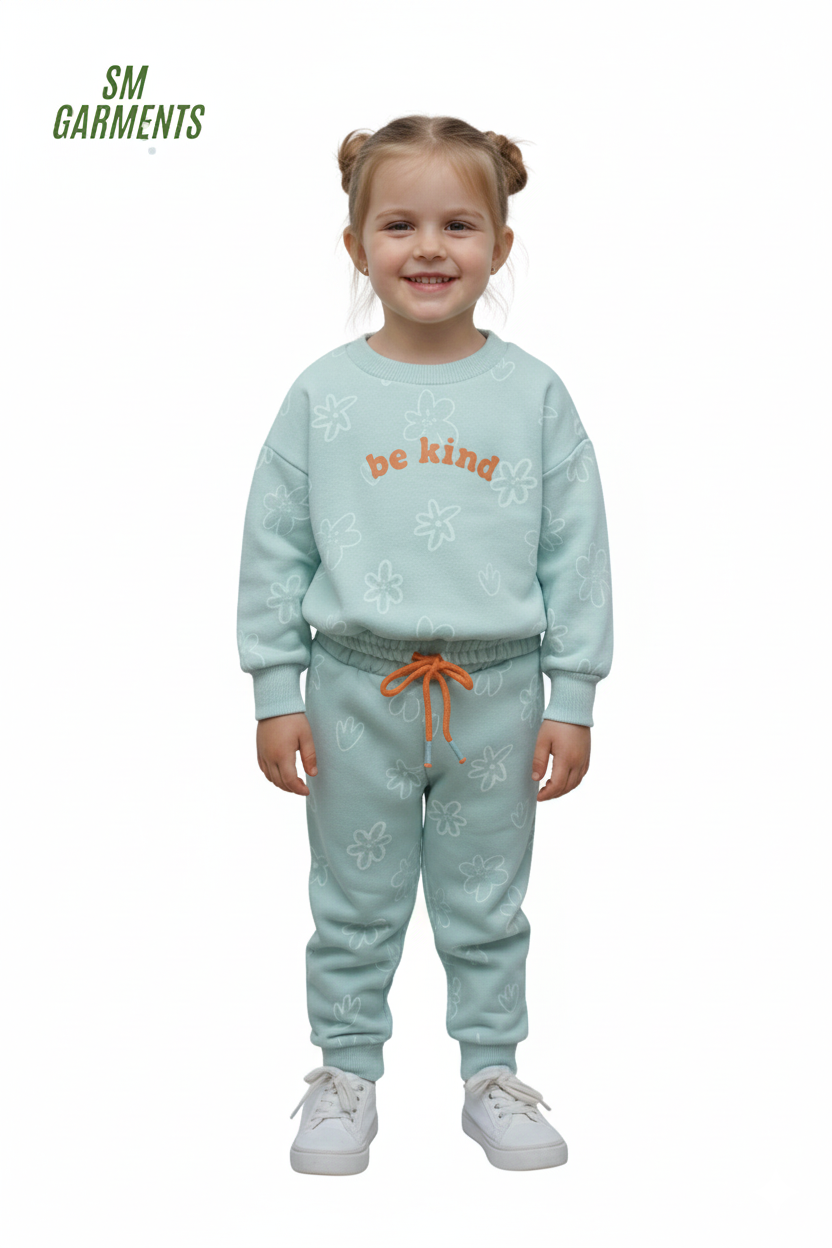 GIRLS FLORAL PRINT SUIT