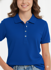 UP2FASHION Solid Polo Neck T-Shirt