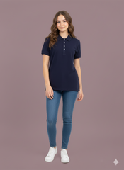 UP2FASHION Solid Polo Neck T-Shirt