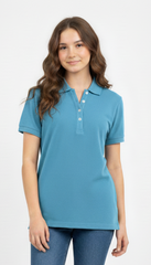 UP2FASHION Solid Polo Neck T-Shirt