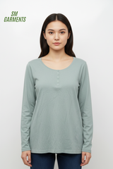 QUEENTEX WOMENS BASIC FULL SLEEVE T SHIRT