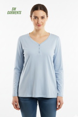 QUEENTEX WOMENS BASIC FULL SLEEVE T SHIRT
