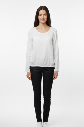 SINSAY WOMENS WHITE PLAIN TOP