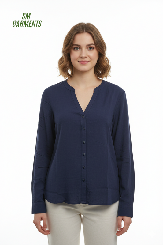 VENCA WOMENS V NECK SHIRT