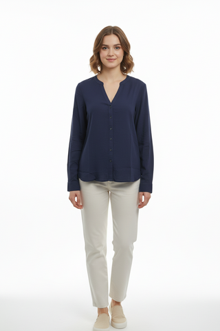 VENCA WOMENS V NECK SHIRT