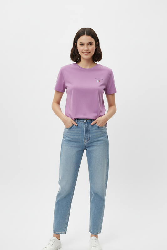 PIERRE CARDIN WOMEN BASIC HALF SLEEVES T-SHIRT