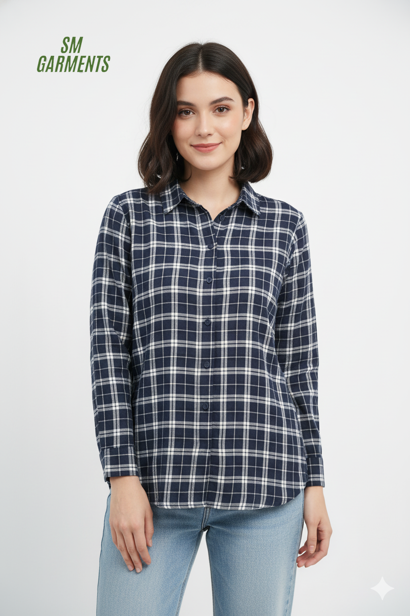 PULP & CURVE WOMENS CHECK SHIRT