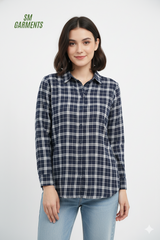 PULP & CURVE WOMENS CHECK SHIRT
