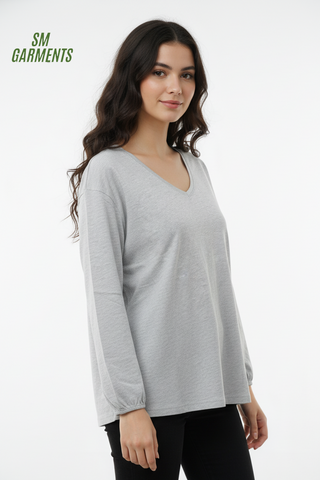 VENCA WOMENS BASIC FULL SLEEVES T-SHIRT