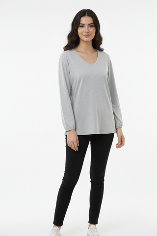VENCA WOMENS BASIC FULL SLEEVES T-SHIRT