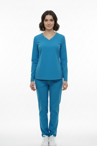 WOMENS BASIC V NECK TOP