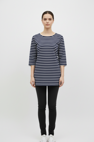 WOMENS STRIPED FULL SLEEVE T SHIRT