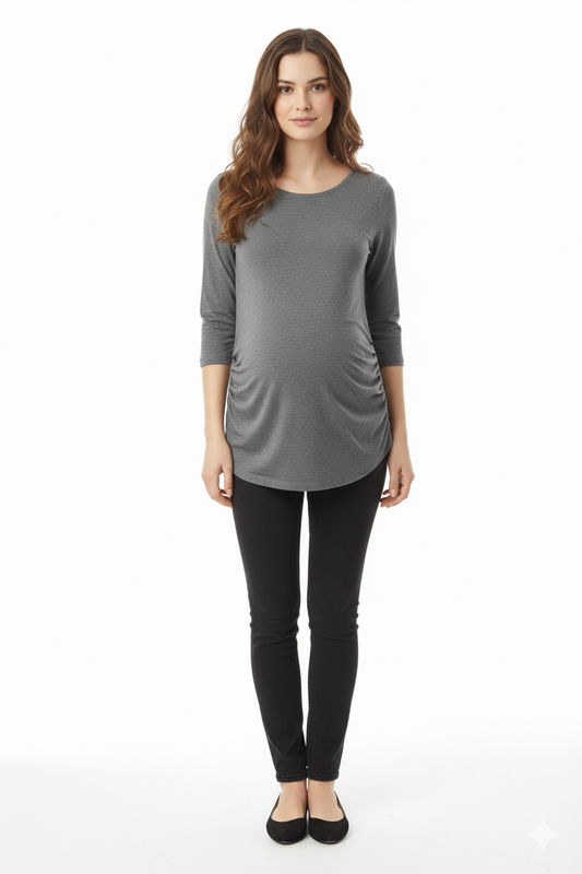 NEW LOOK MATERNITY WOMEN BASIC FULL SLEEVES T-SHIRT