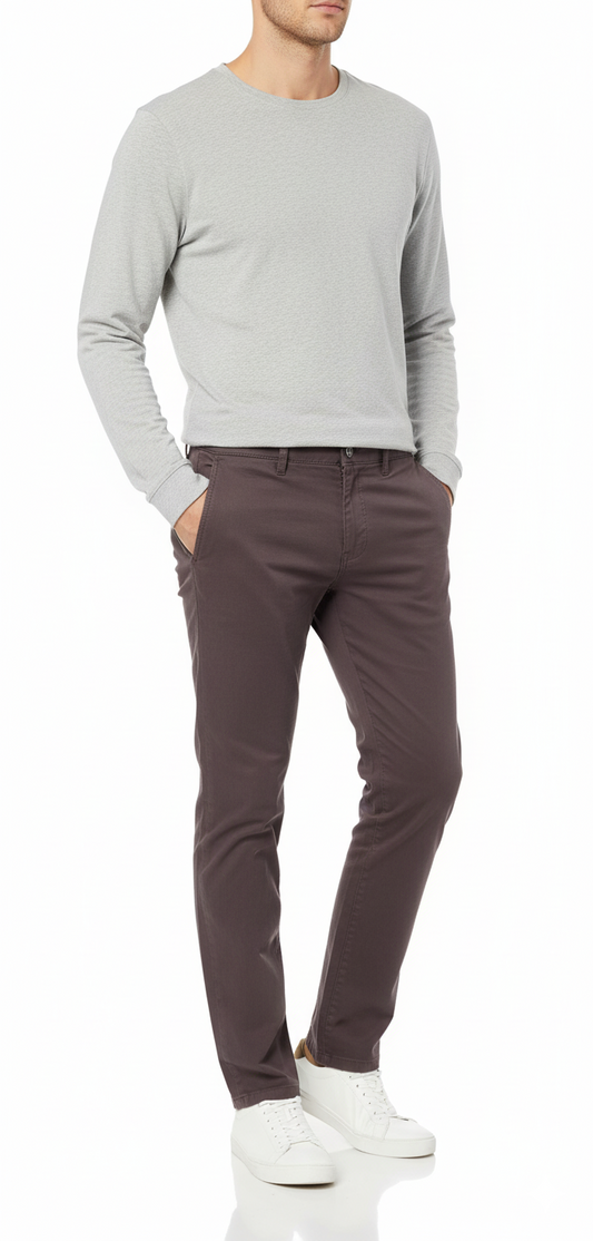 JACK&JONES MENS TEXTURED COTTON CHINO