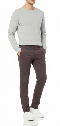 JACK&JONES MENS TEXTURED COTTON CHINO