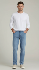 بنیادی باتیں کارمین ٹیپرڈ فٹ جینز مردوں کے لیے