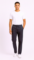 GUESS Mens Relaxed Fit Cotton Trouser