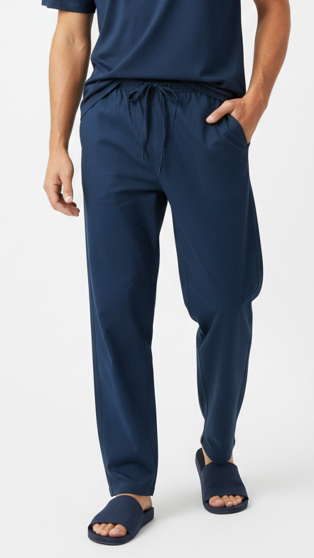 GUESS Mens Relaxed Fit Cotton Trouser