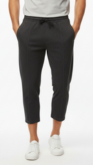 BERSHKA Mens 3 Quarter Charcoal Carrot Loose Fit trouser