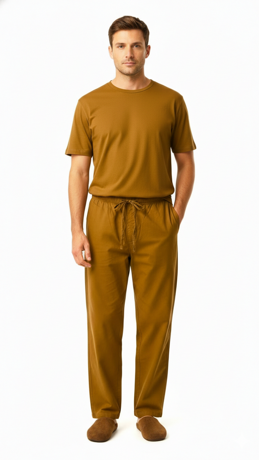 GUESS Mens Relaxed Fit Cotton Trouser