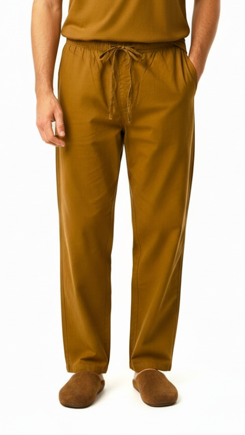 GUESS Mens Relaxed Fit Cotton Trouser