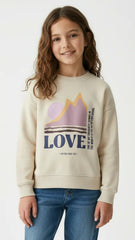 ZR Girls Printed Sweatshirt