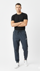 NK Mens Lightweight Activewear Jogger Trousers with Zip Pocket