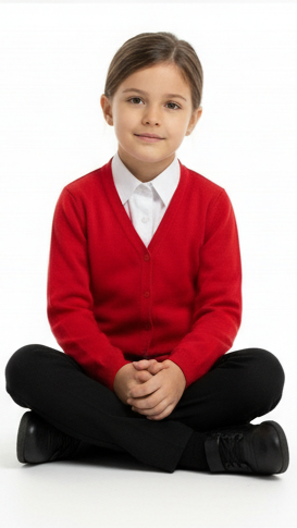 DUNNES STORES GIRLS سٹرائپس کریو کارڈیگن