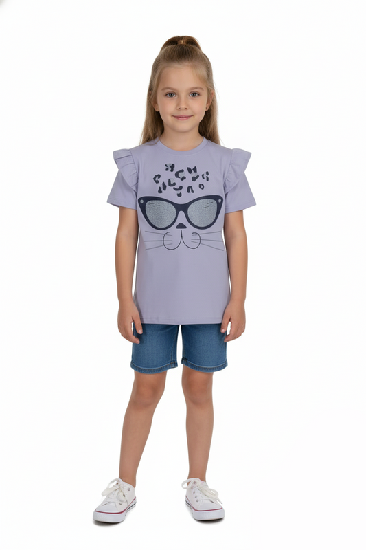 COOL CLUB GIRLS PRINTED TEE