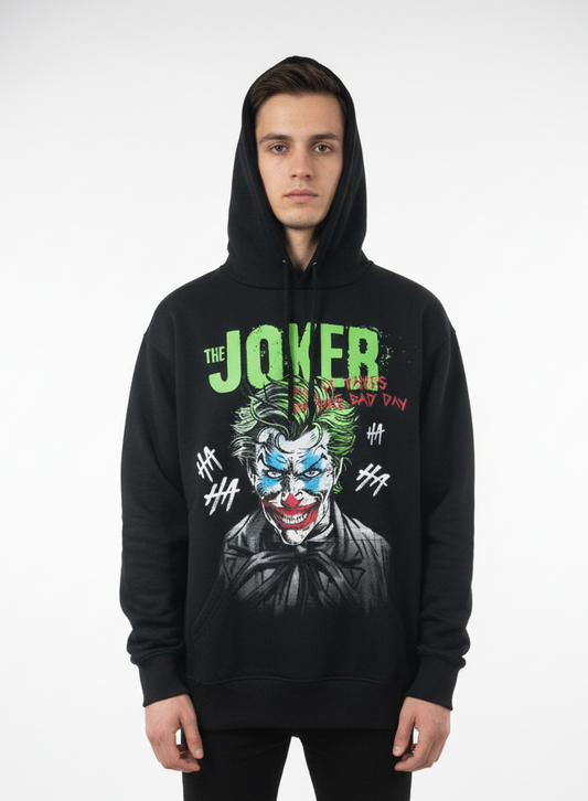 URBAN WAY MENS JOCKER PRINT HOODIE