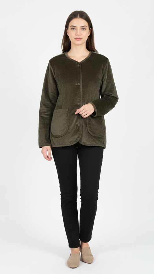 DOPPELGANGER Women's Short Coat With Double Pocket